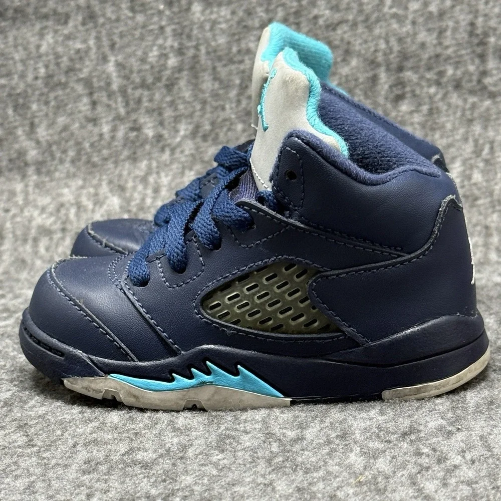 Nike Air Jordan 5 Retro Obsidian Blue 440890-405 Toddler Baby Size 5C